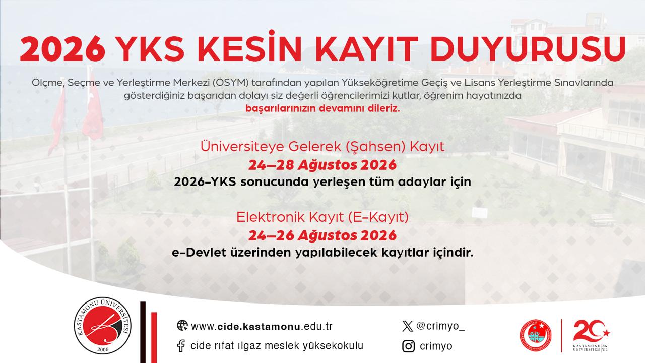 2026 YKS Kesin Kayıt İşlemleri Hakkında Önemli Bilgilendirme